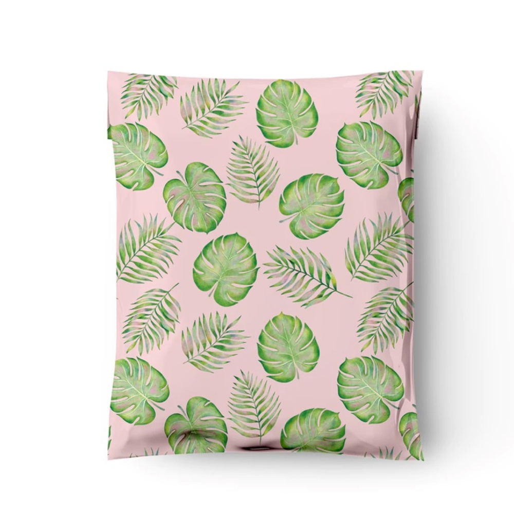 25 10X13 Poly Mailers Palm Leaves, Shipping Envelopes PRICE IS FIRM - Picture 10 of 16
